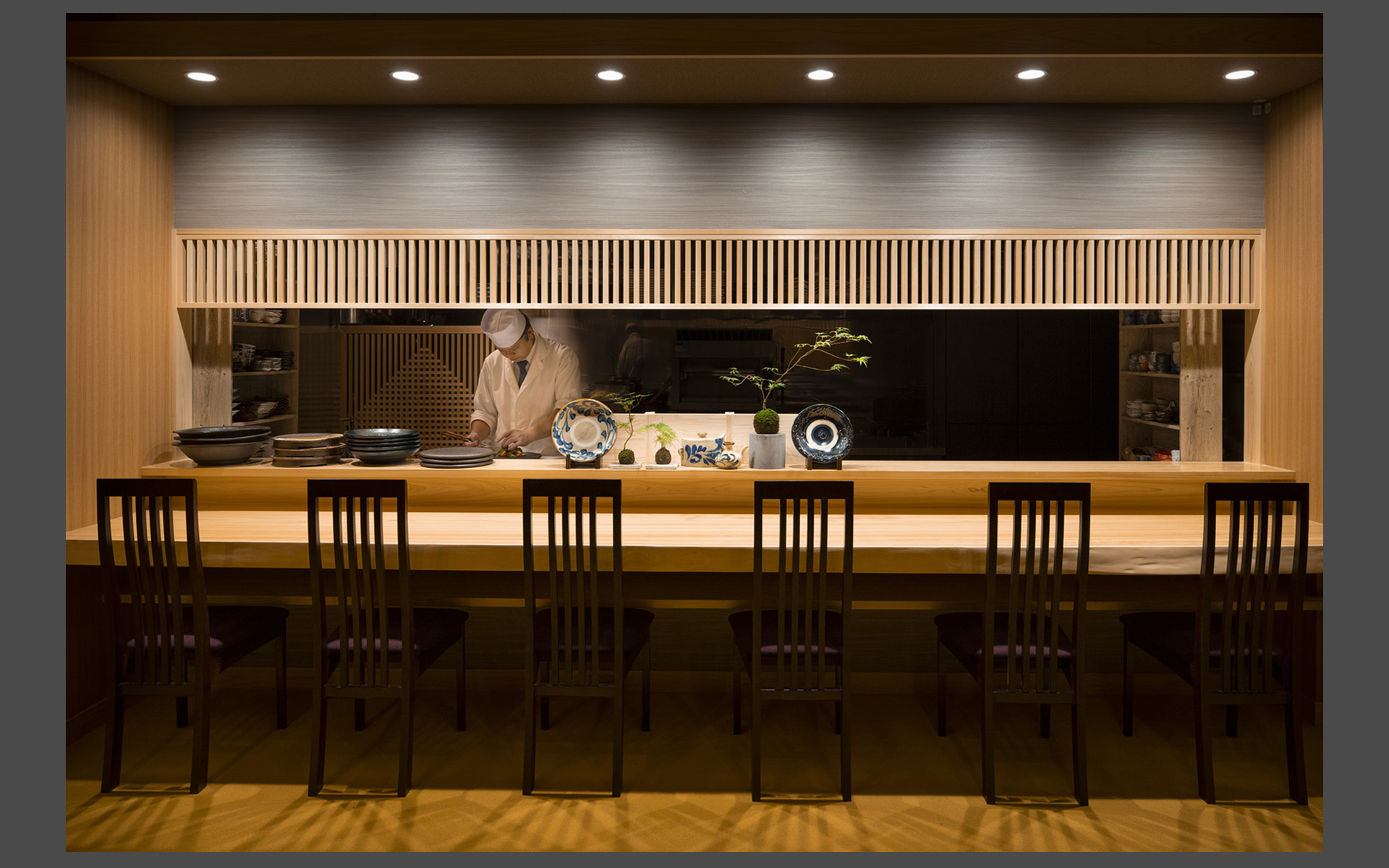 WASYOKU森田 メニューページ カウンター席